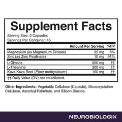 Neurobiologix Neuro Calm Rebalance kava kava root capsule visual