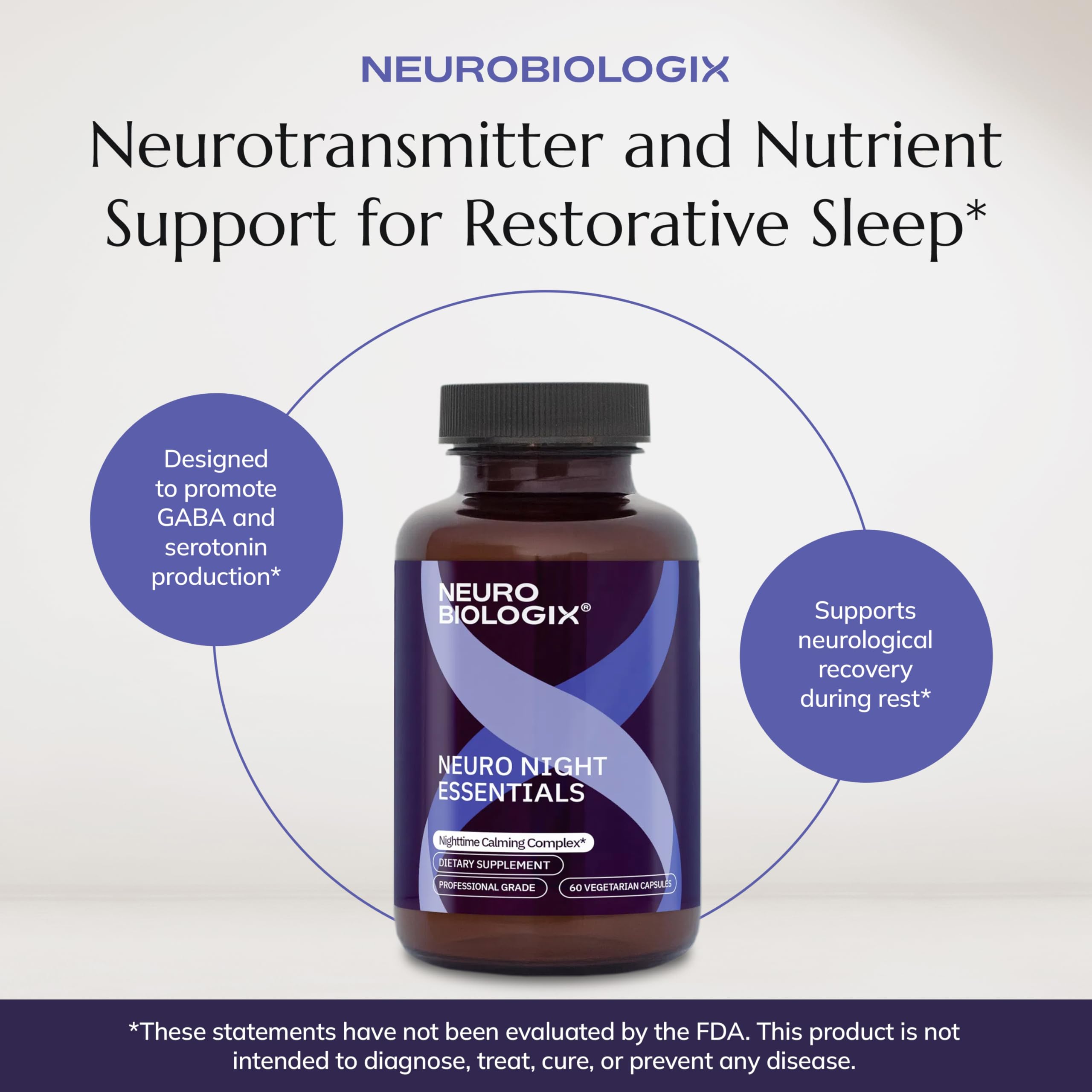 Relaxing night setup with Neuro Night Essentials supporting a calm wind-down.
