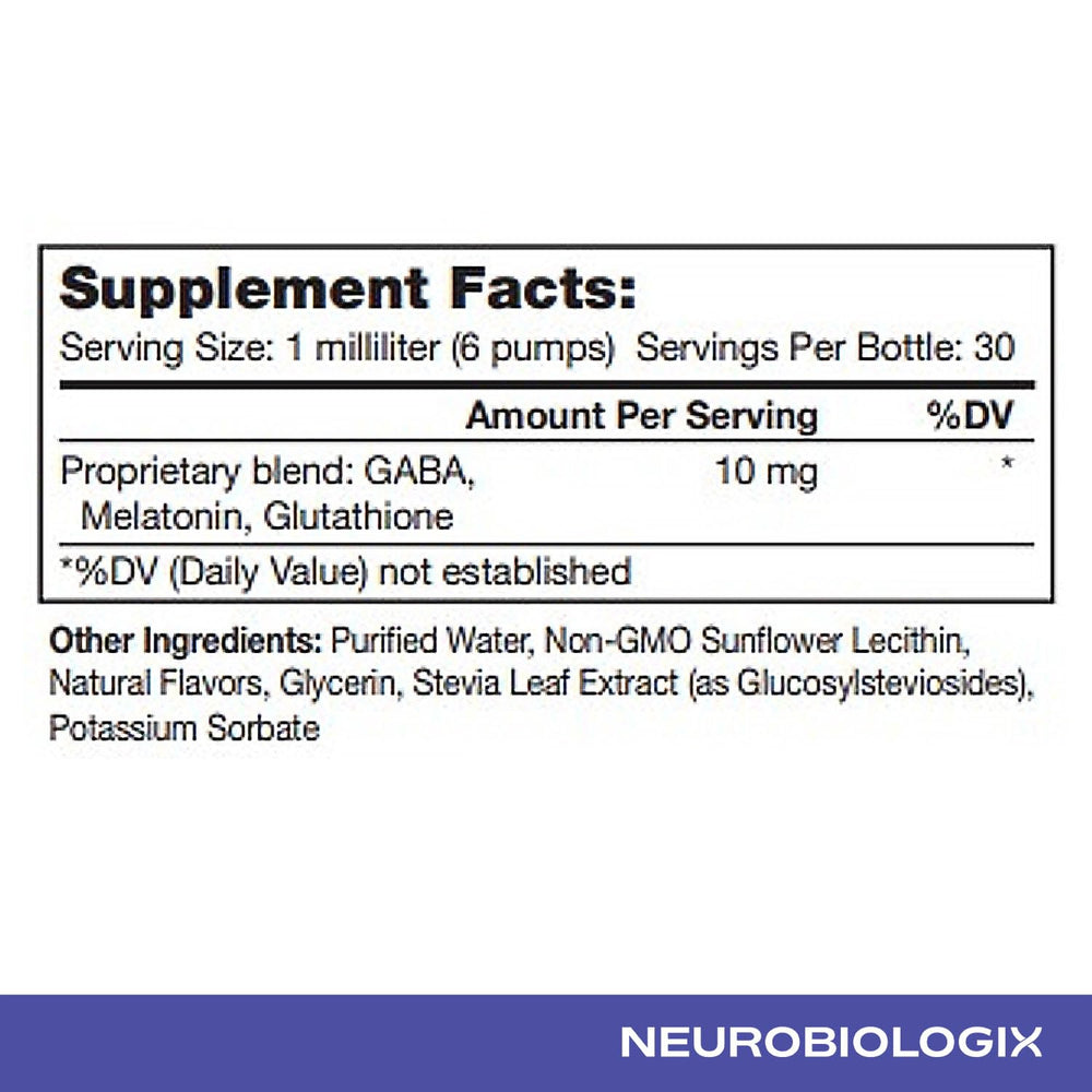 Night Night formula featuring key ingredients like GABA and glutathione.
