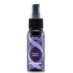 Neurobiologix Night Night spray bottle front view supporting a calming bedtime routine.