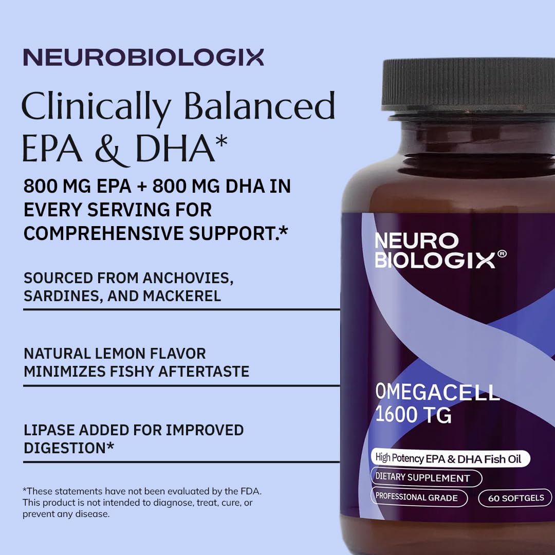 Neurobiologix OmegaCell 1600 TG pour—capsules ready to swallow