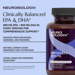 Neurobiologix OmegaCell 1600 TG pour—capsules ready to swallow