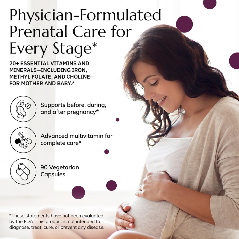 Neurobiologix Prenatal Evolved capsules, gentle absorption for daily prenatal support.