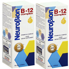 Neurobion B12 Liquid Citrus bottle on counter highlighting daily wellness benefits
