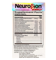 Neurobion label closeup emphasizing clear ingredient list and packaging.