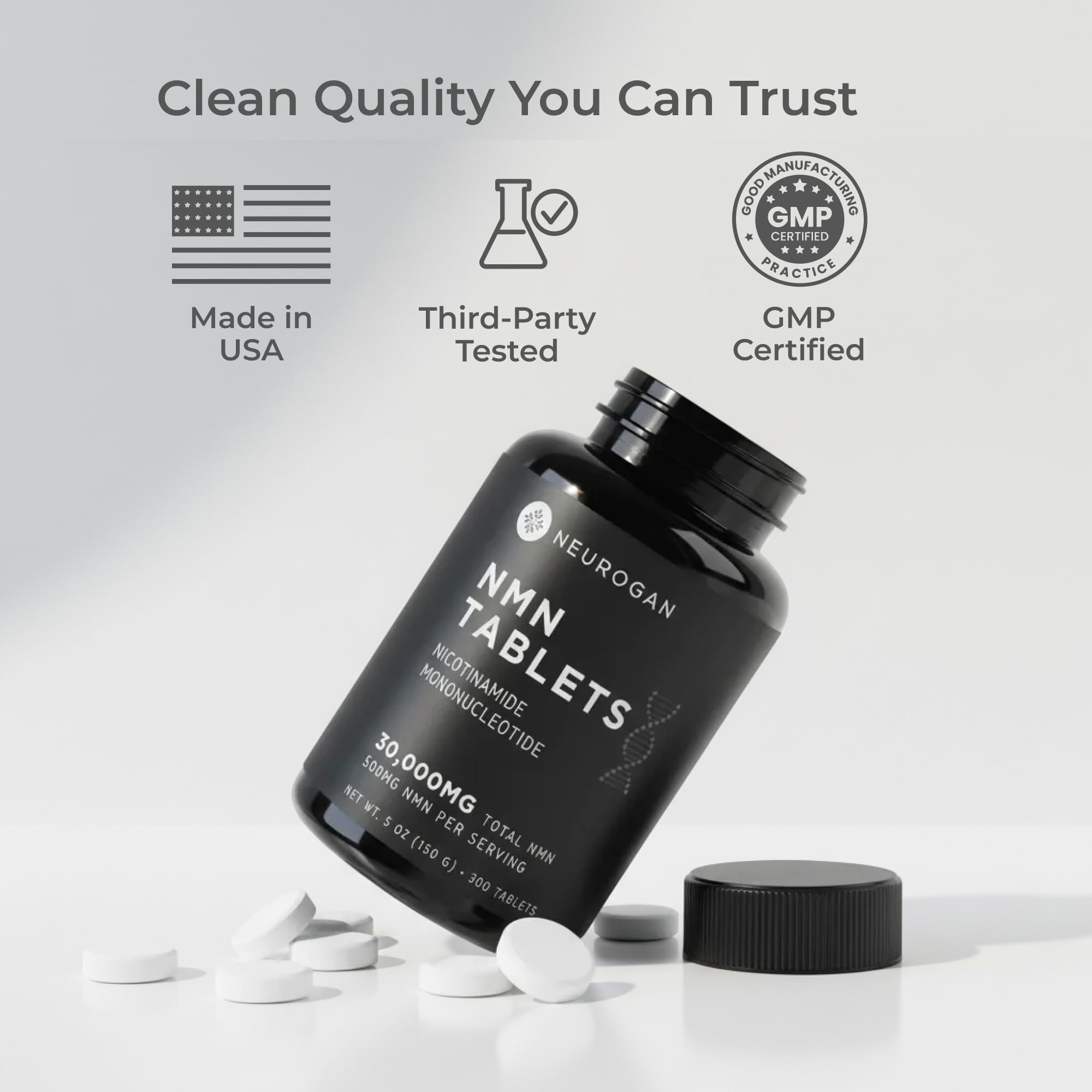Neurogan NMN brain-heart-support scene hints focus and circulation benefits.