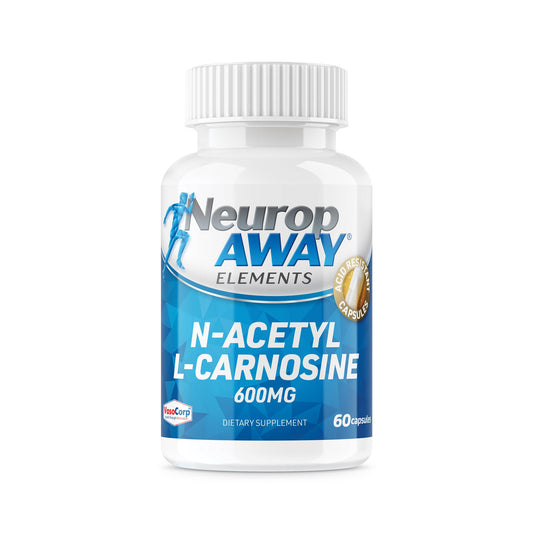 NeuropAWAY Elements bottle front for steady energy and focus.