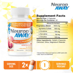 NeuropAWAY bottle pour showing easy daily dosing