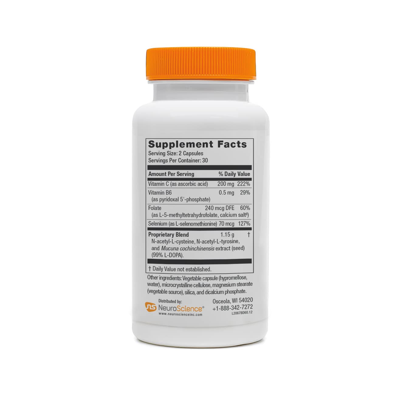 NeuroScience Balance D mucuna ingredient emphasizes natural mood and craving regulation.