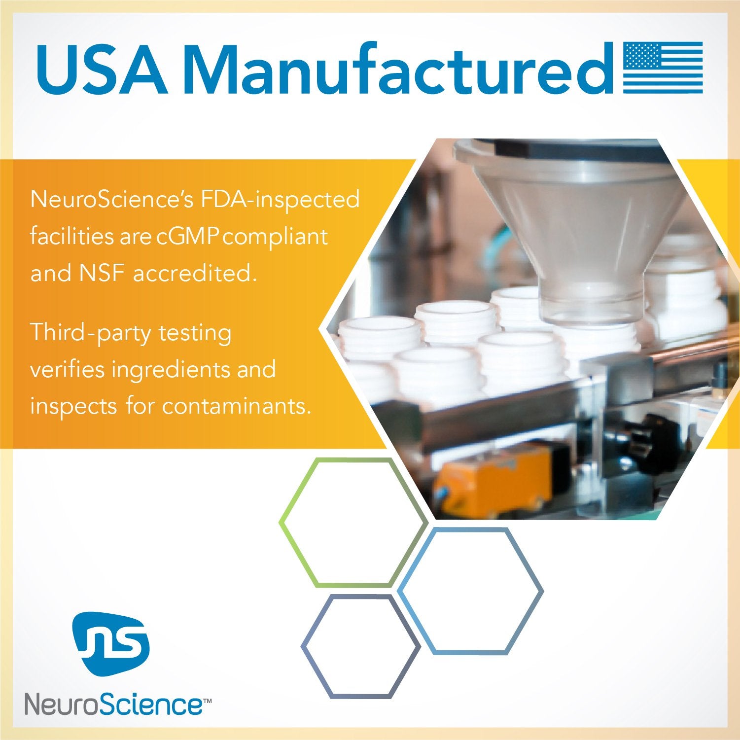 NeuroScience Calm G hands pouring capsules into routine use