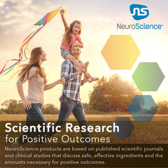 NeuroScience Calm G packaging display emphasizing convenient daily use