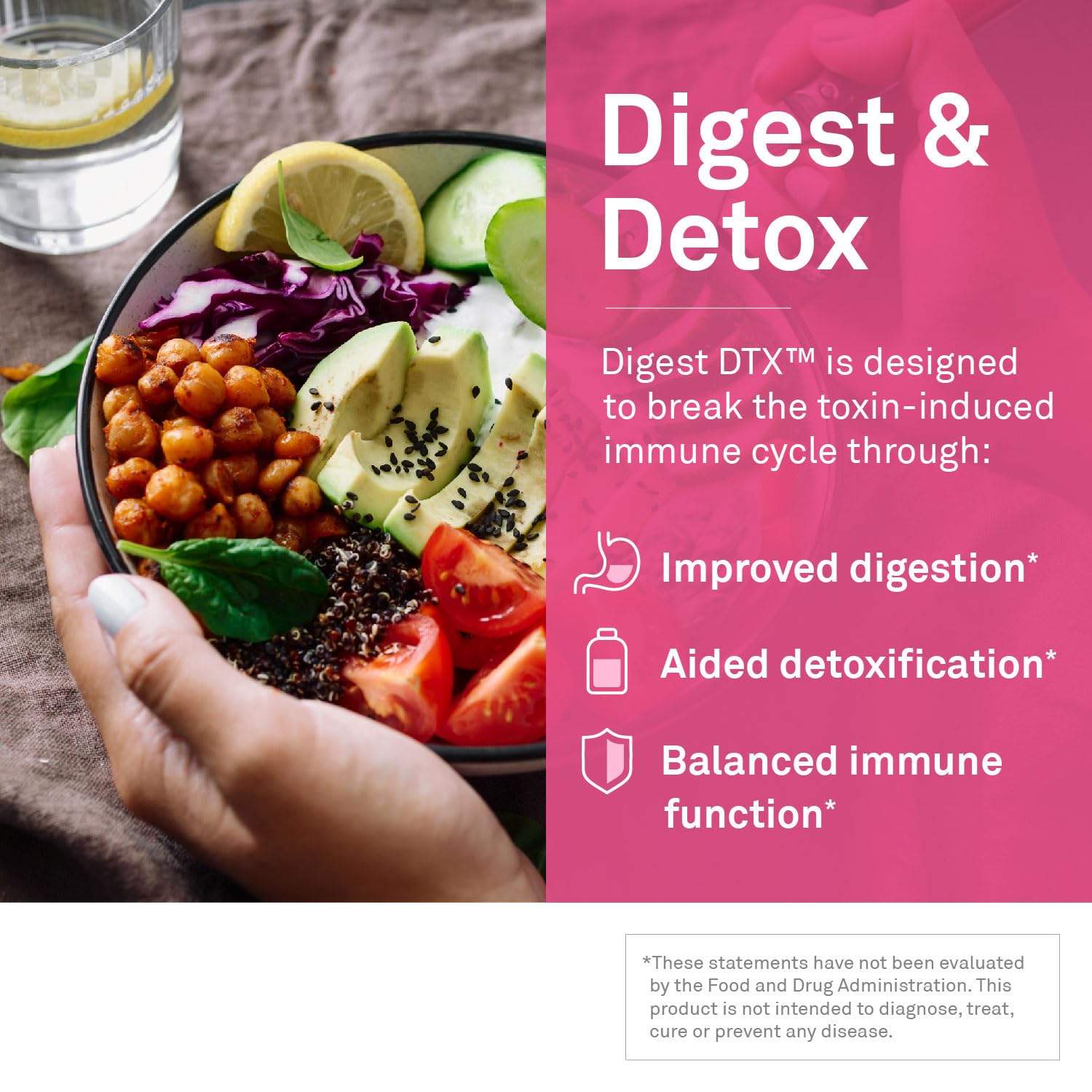 NeuroScience Digest DTX capsules close-up for easy daily digestive enzyme intake