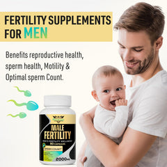 Neusupp fertility supplement capsules close-up highlighting convenient daily capsules for men.