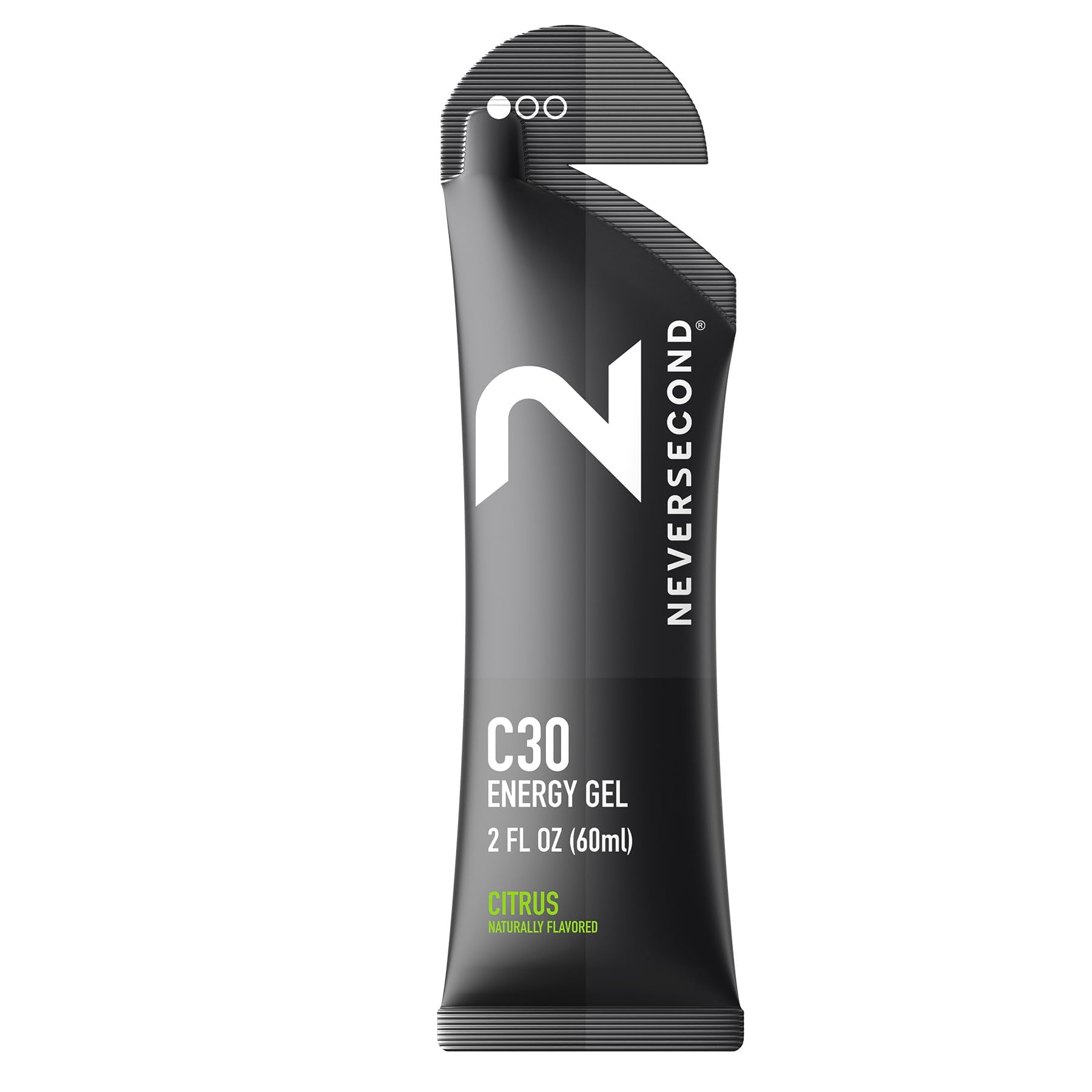 Neversecond C30 Citrus energy gel pack for endurance fueling.