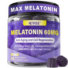 NEVISS antioxidant brain-melatonin bottle supports nighttime cognitive function