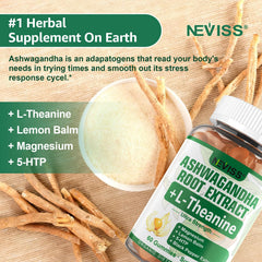NEVISS gummies with L-Theanine and 5-HTP for focused calm.