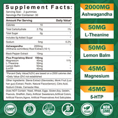 NEVISS Ashwagandha Gummies organic label highlights full-spectrum extract for daily stress support.