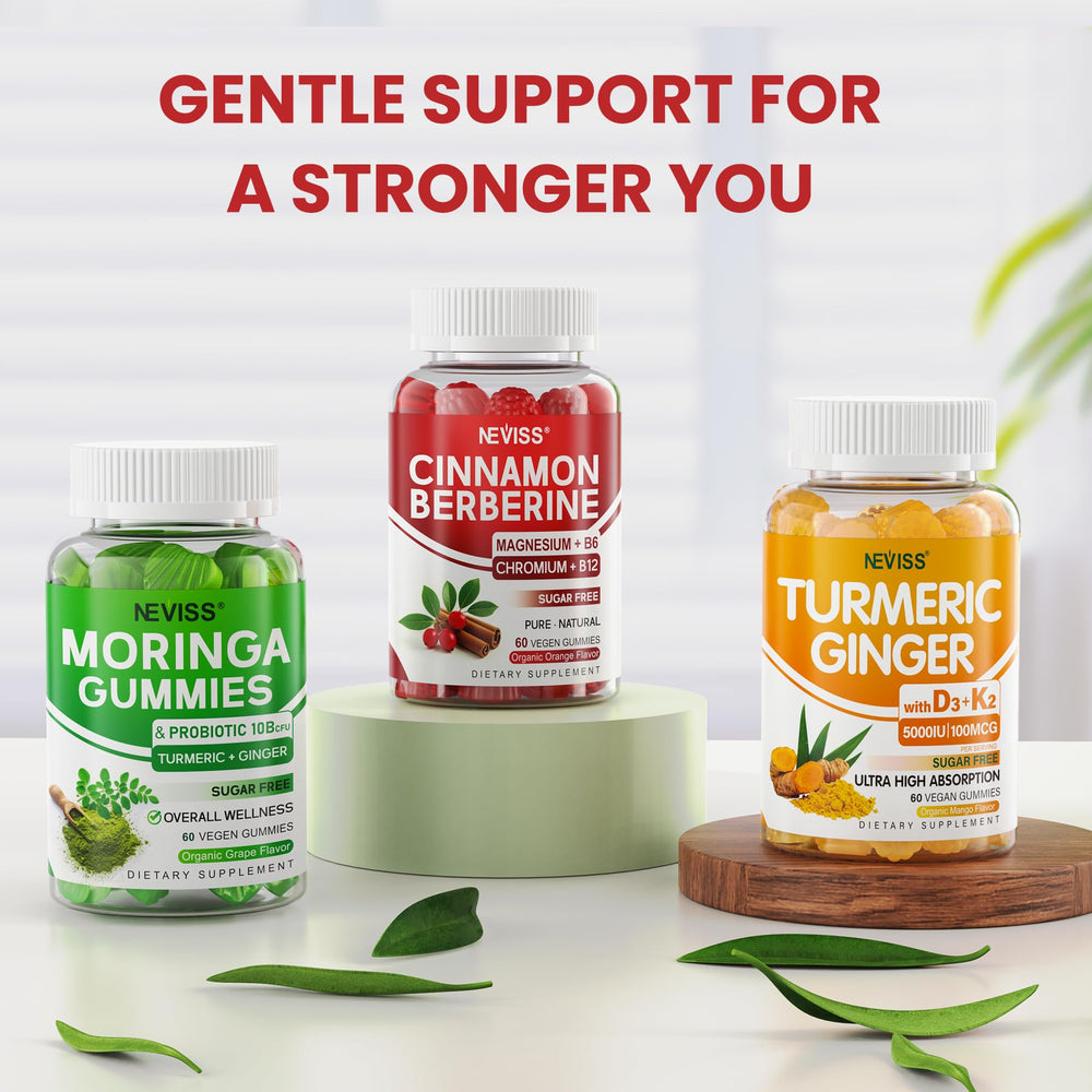 NEVISS B12 and magnesium visuals suggest energy-support friendly supplementation.