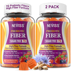 NEVISS Fiber Gummies packaging for convenient daily fiber support