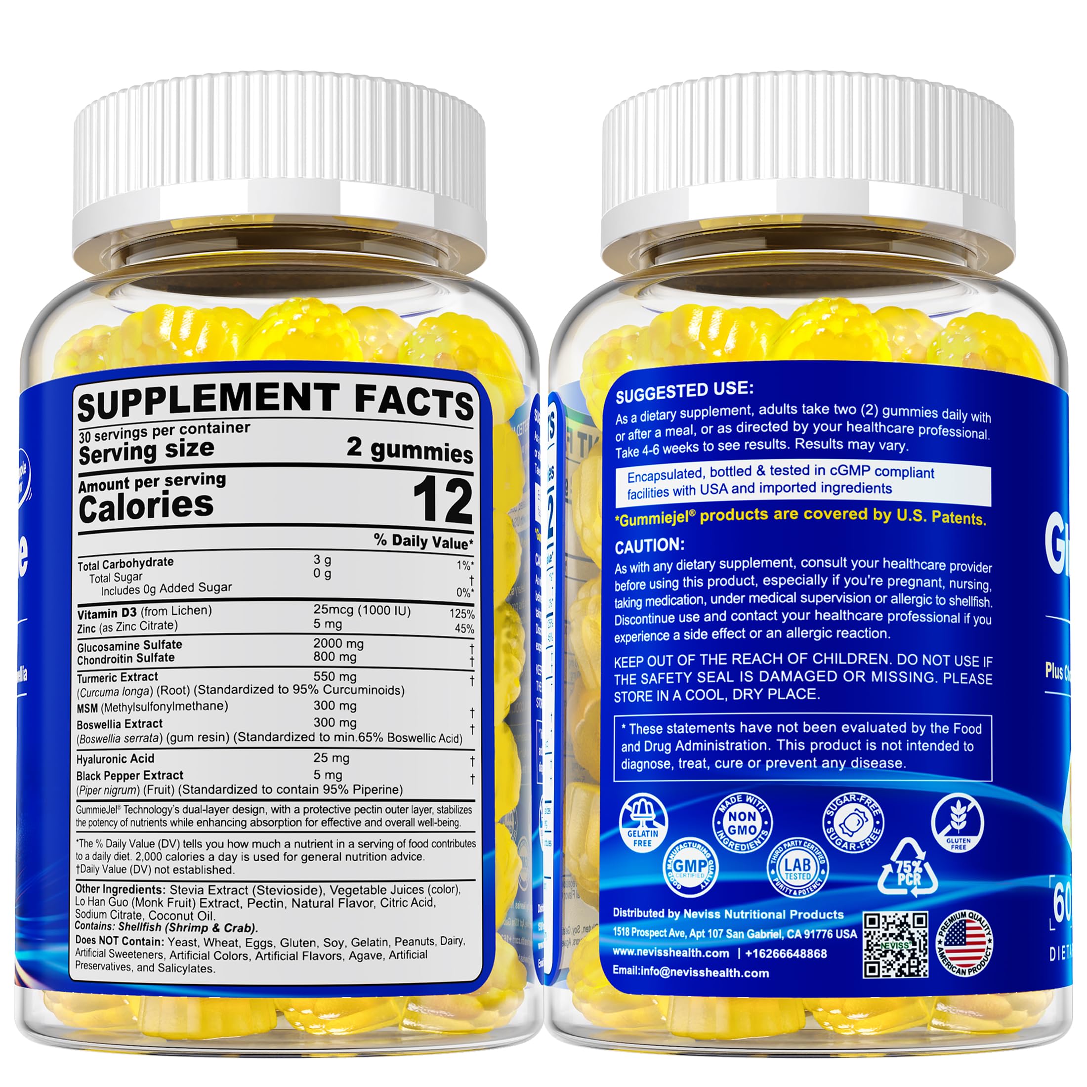 NEVISS bottle pouring gummies demonstrates convenient everyday routine