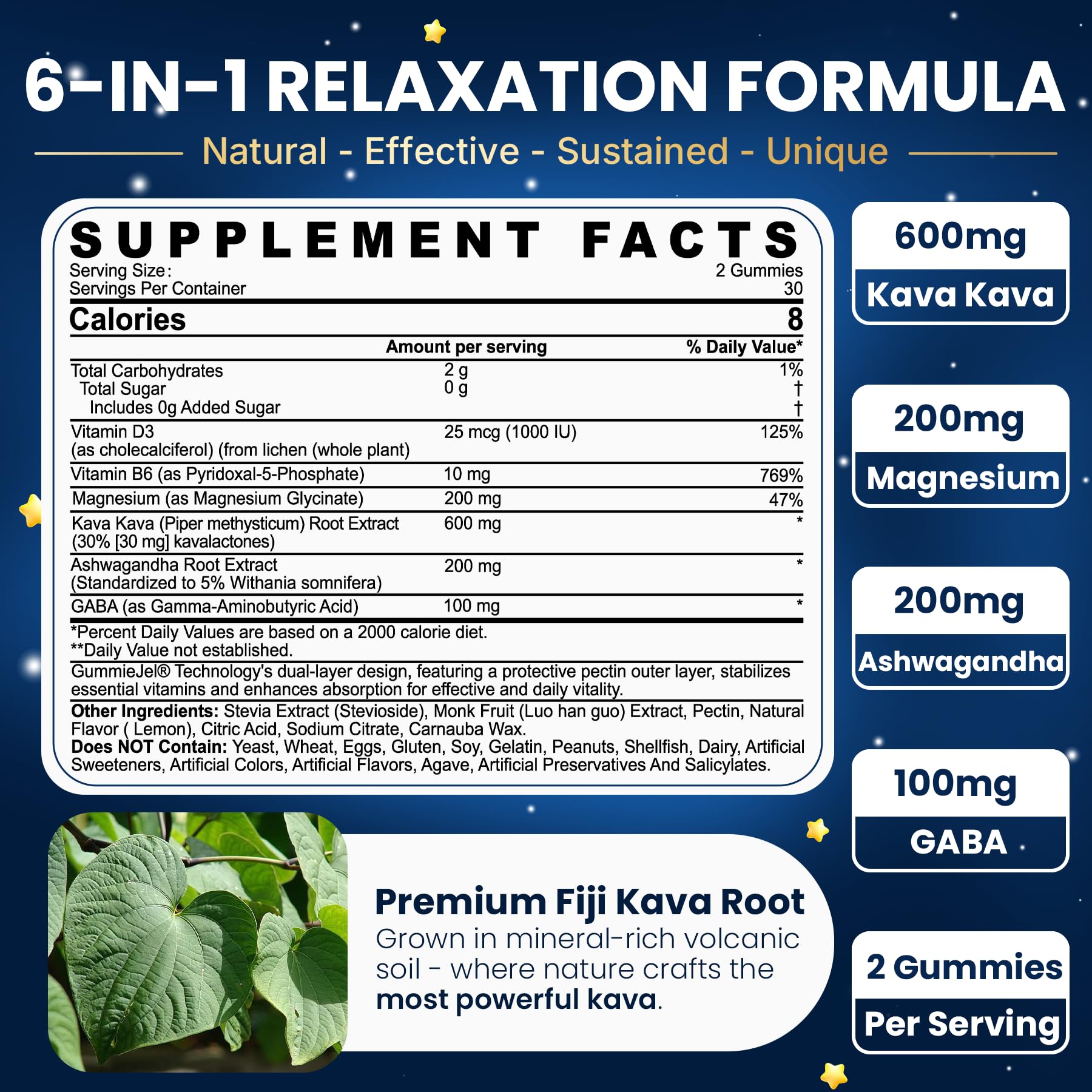 NEVISS Kava Kava Gummies pouring shot for quick relaxation during a busy day.