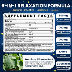 NEVISS Kava Kava Gummies pouring shot for quick relaxation during a busy day.