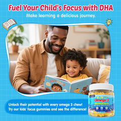 Gummies shown as sugar-free and naturally sweetened for kids.