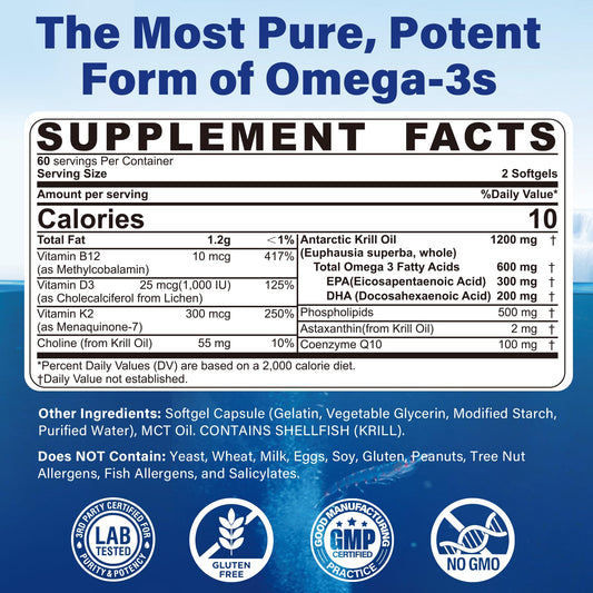 Closeup of NEVISS krill oil softgels, small and easy to swallow