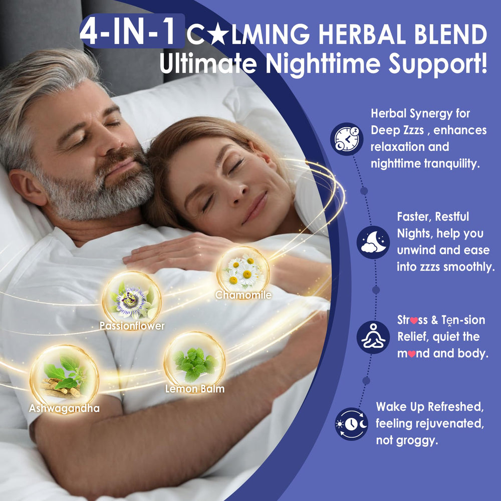 NEVISS Melatonin 50mg ashwagandha promotes a calming evening routine