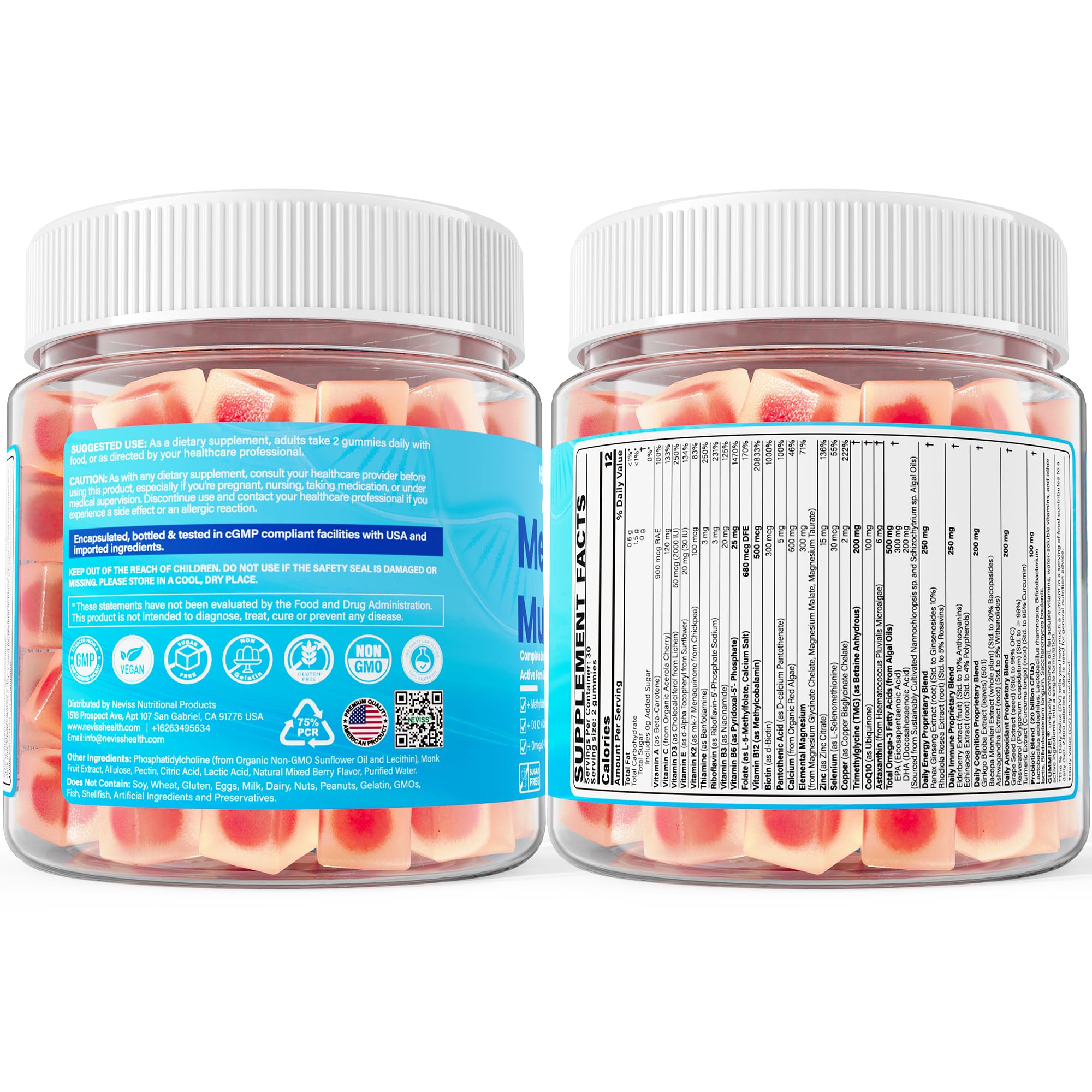 NEVISS calcium from algae for gentle absorption and bone health