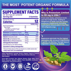 NEVISS Potassium Magnesium Gummies pack shot highlighting sugar-free grape flavor.