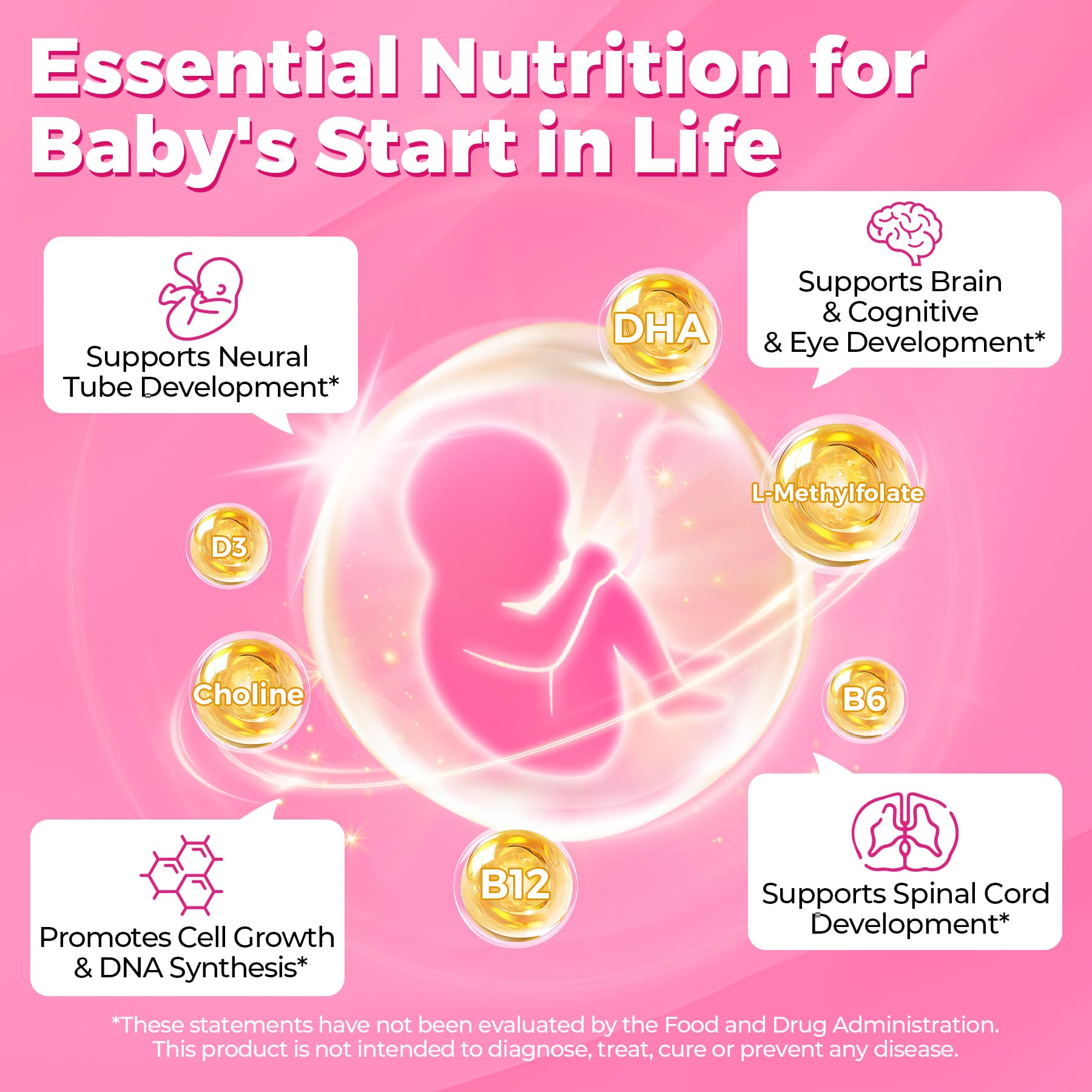 NEVISS Prenatal Gummies bottle open shows easy-to-take chewables