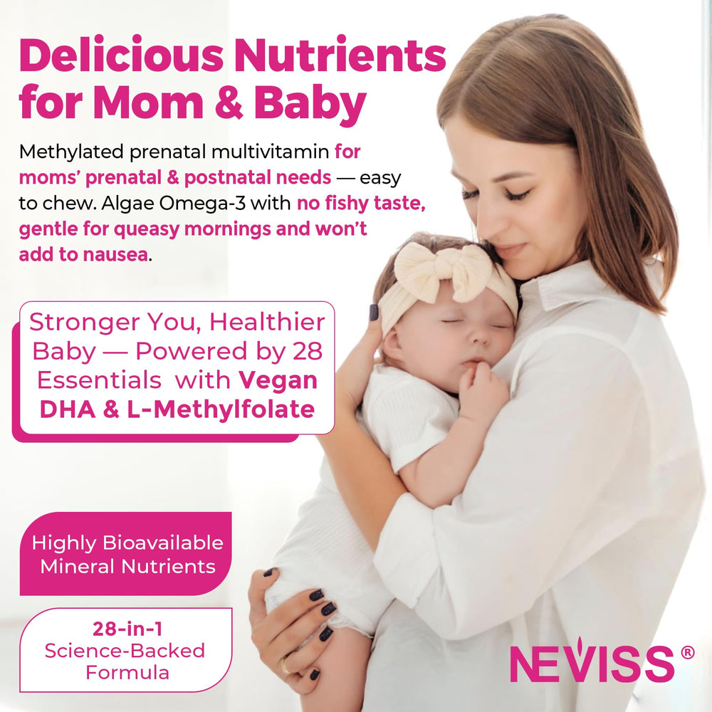 NEVISS Prenatal Gummies gentle iron bisglycinate for easy iron intake