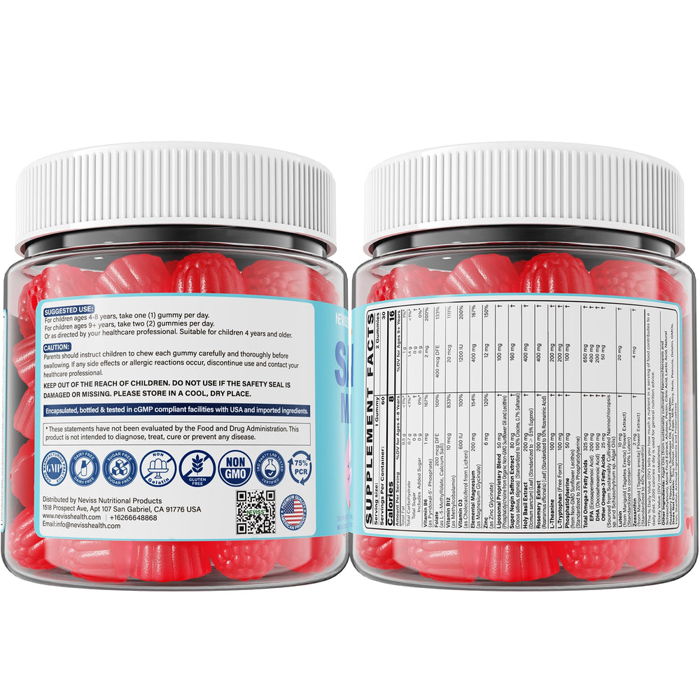 Neviss saffron gummies 2-pack value for families