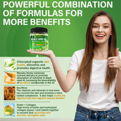 Neviss sea moss and chlorophyll ingredient scene with mineral nourishment