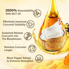 NEVISS Turmeric Gummies with black pepper extract boosts bioavailability