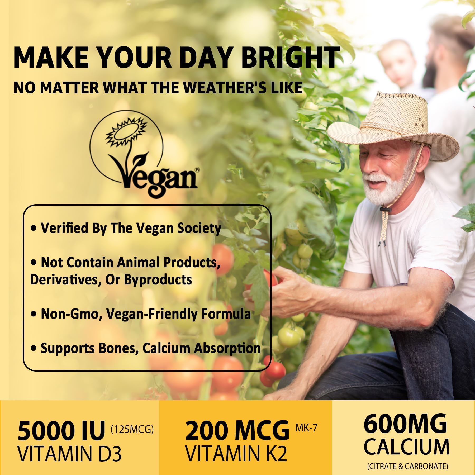 NEVISS orange-flavor gummies close-up suggests tasty daily vitamin D3 K2 for immune and bone health
