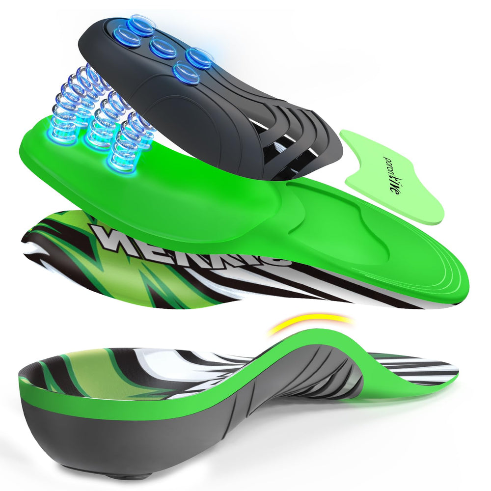 NEVVIS Dynamic Spring heel-strike shock absorption for comfortable work boots.
