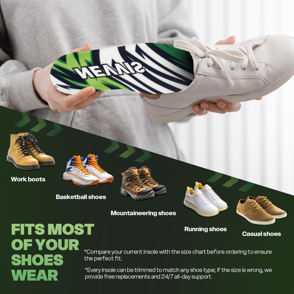 NEVVIS Dynamic Spring insole uses moisture-wicking top to reduce odor.