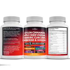 NEW AGE 14-in-1-cinnamon-blend-bottle conveys convenient all-in-one wellness.