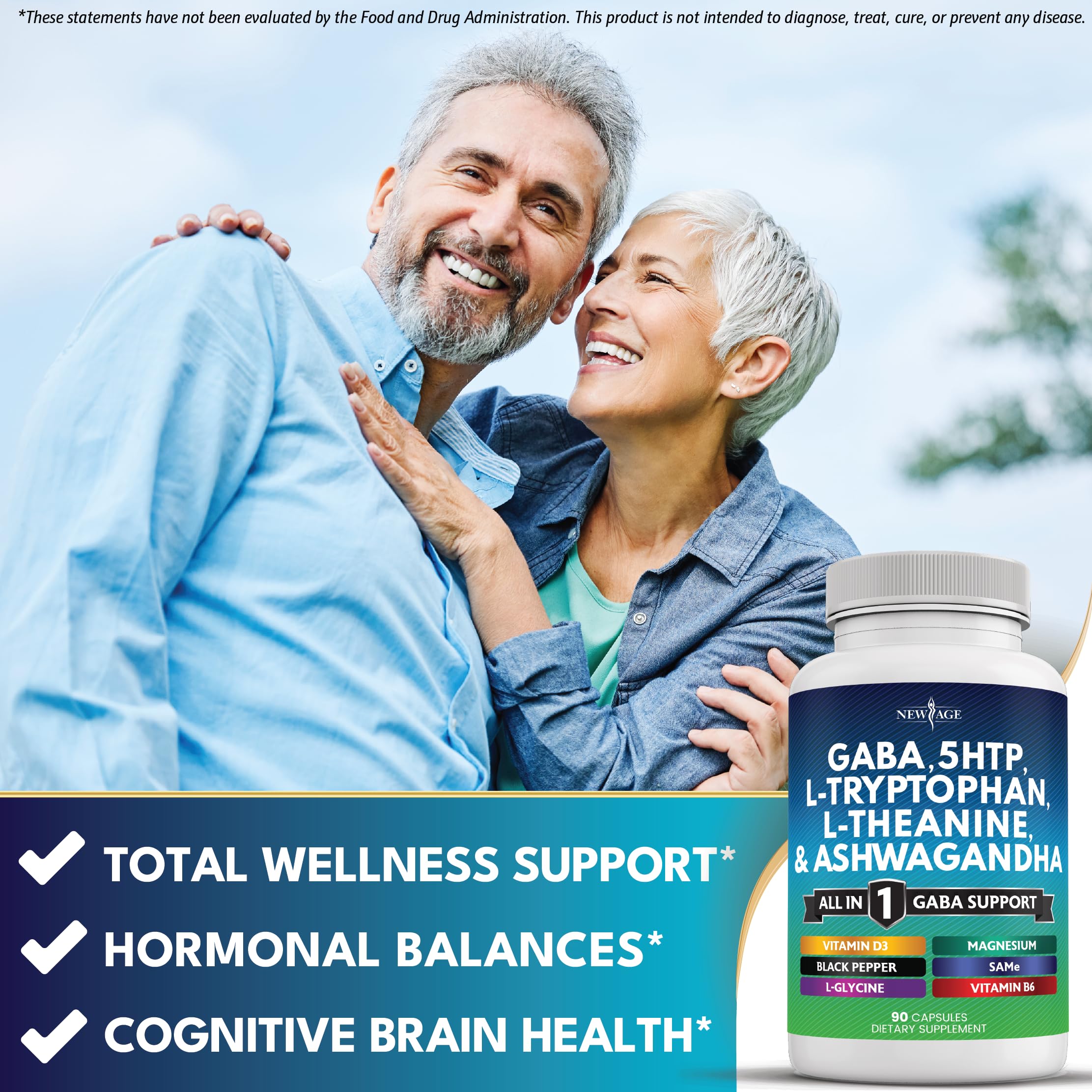 New Age Ashwagandha daily support for stress resilience.
