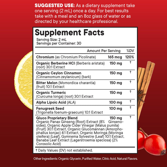 New Age Berberine Cinnamon Drops dropper for precise dosing.