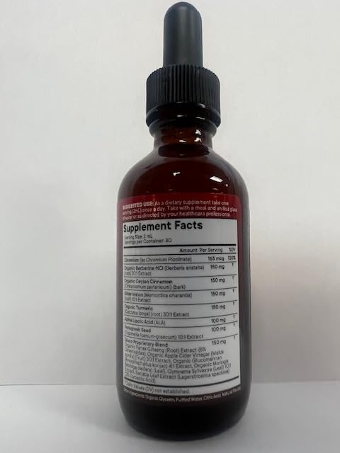 NEW AGE Berberine Cinnamon Drops dropper for easy daily dosing.