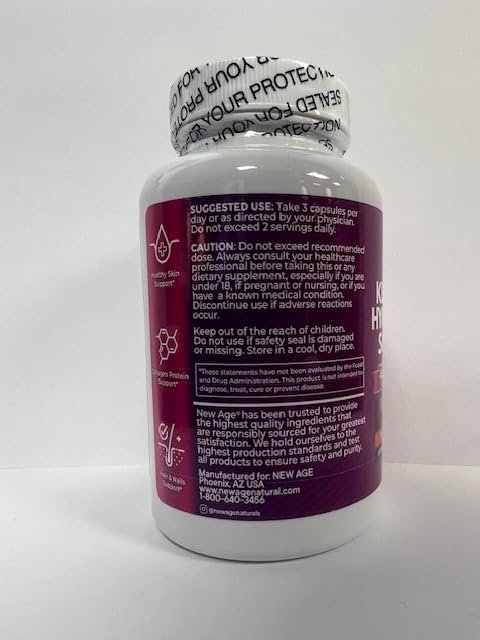 Close-up of NEW AGE Collagen Pills tablet highlighting texture and size for easy swallowing