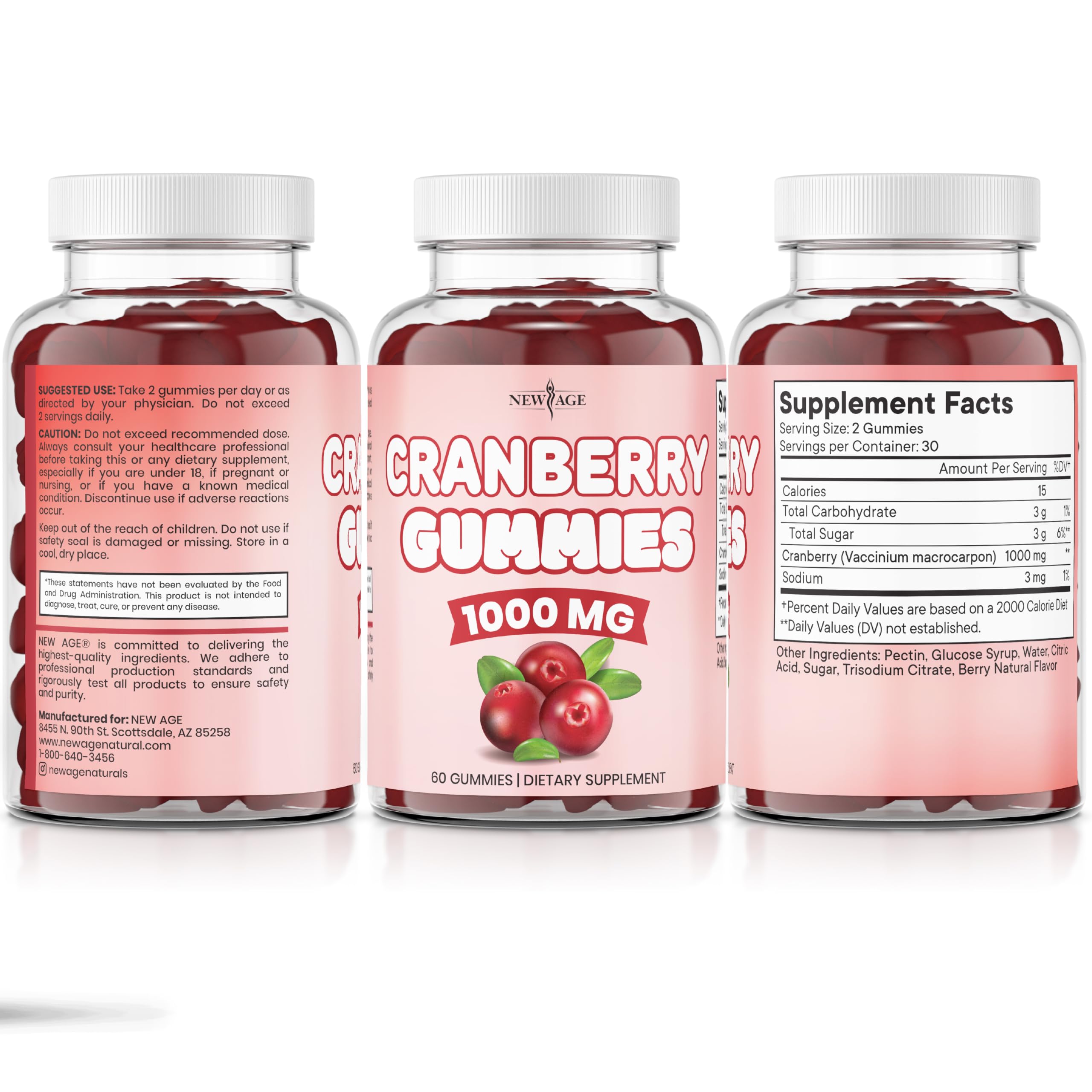 New Age Cranberry Gummies vegan-friendly recipe for vegetarians