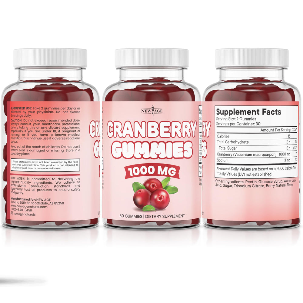 New Age Cranberry Gummies vegan-friendly recipe for vegetarians