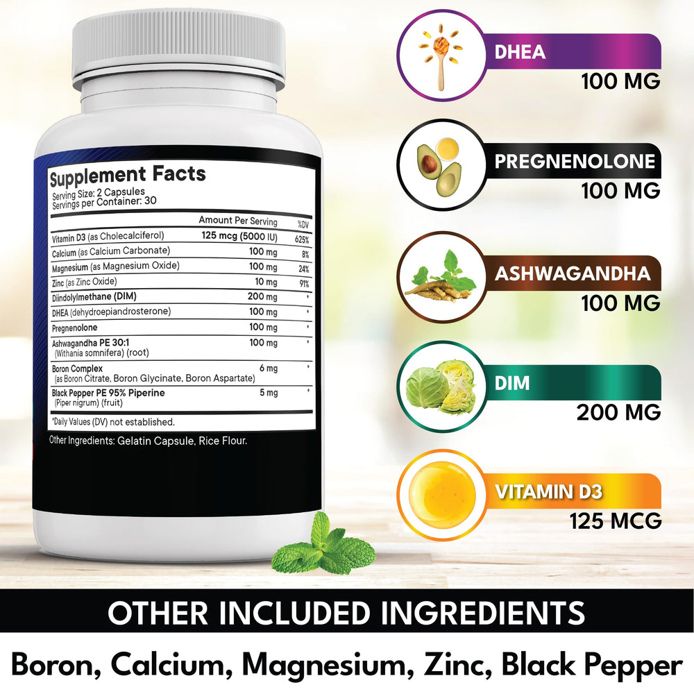 NEW AGE DHEA with DIM and boron complex for hormonal balance