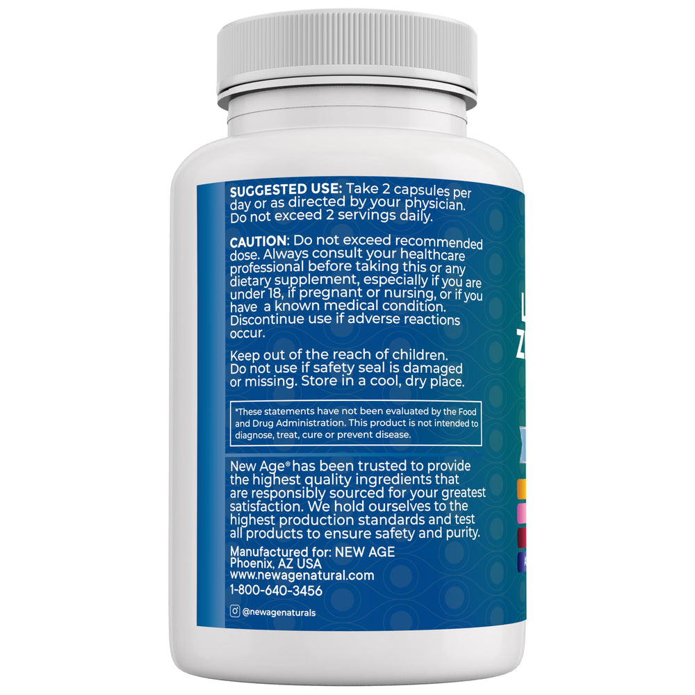 NEW AGE Eye Vitamins packaging on shelf conveying a comprehensive antioxidant blend.