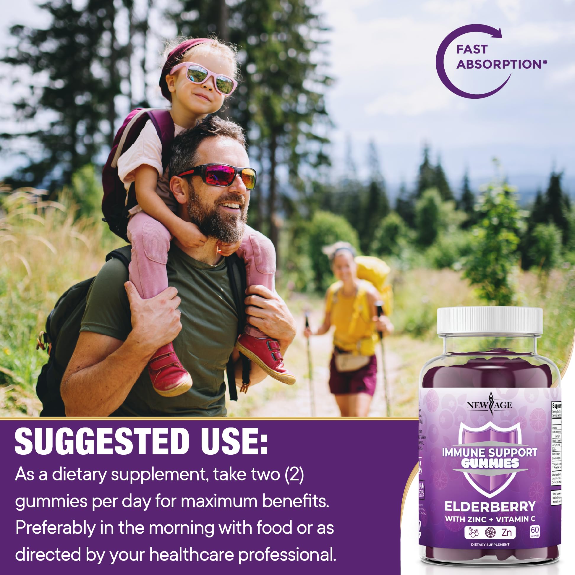 Label detail emphasizes third-party testing and USA brand.