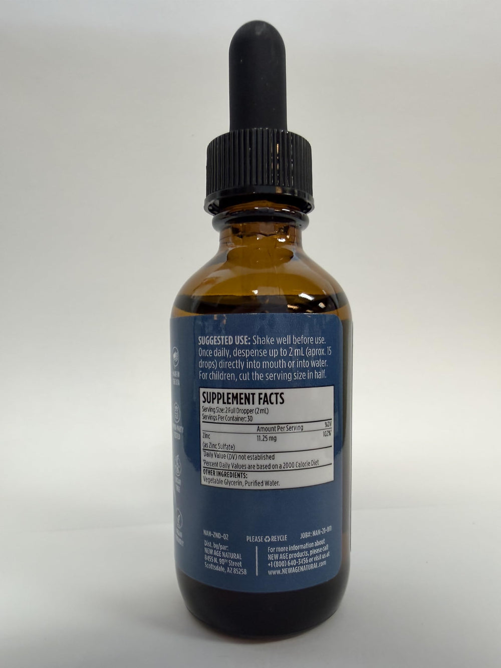 NEW AGE Zinc Drops 4-pack showcases easy dosing for busy routines
